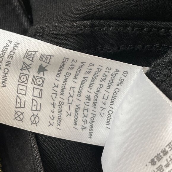 NEW MO&Co. Womens 27 Rock N Soul Black Distressed Jeans Cotton Blend - Picture 5 of 13